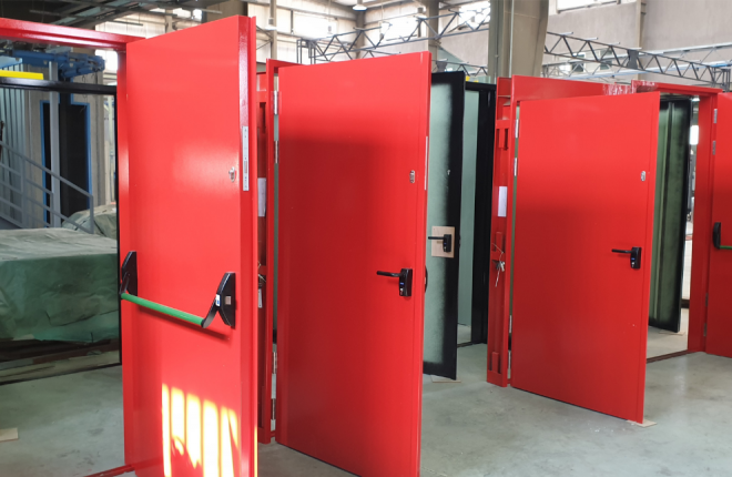 escape fire steel doors