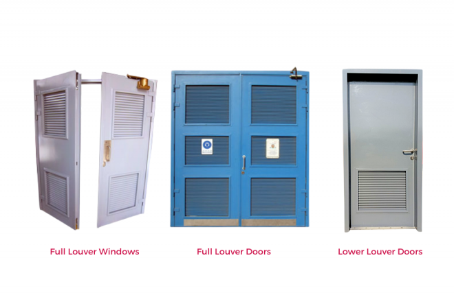 steel doors with grill