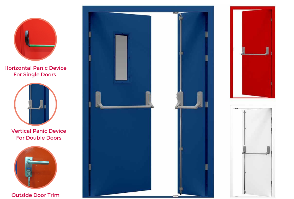escape fire steel doors